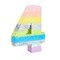 Large Number 4 Pinata for 4th Birthday Party Decorations, Rainbow Pastel (21 x 15 x 4 In)